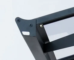 Canopia by Palram Auvent arrondi Vega gris clair l.200,5 x P.199,6 x H.26,1 cm