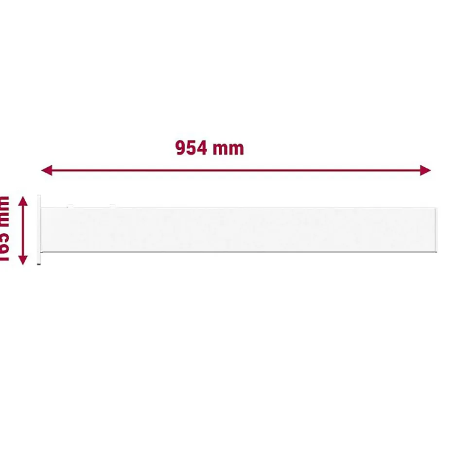 Telco Home Automation Auvent Bioclimatique Fixe LANITRA (Blanc brillant - 2.00 x 0.954 m)