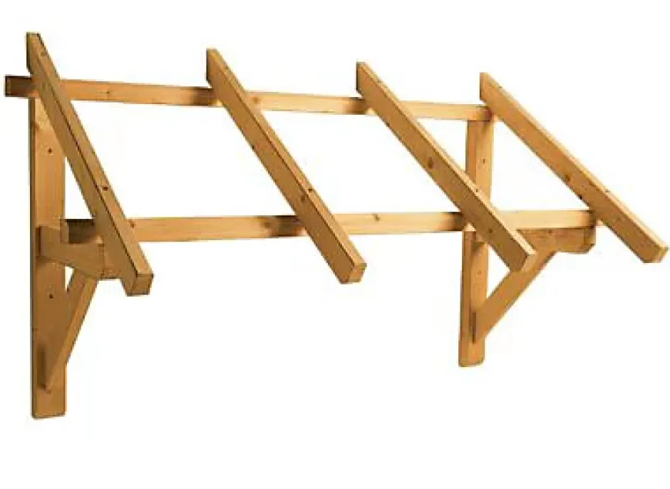 Burger Auvent bois pour porte d'entrée Paraline 140 x 80 cm