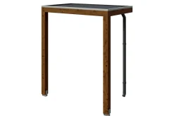 Skan Holz Auvent bois Fehmarn, 200 x 125 cm, épicéa, traitement coloré noyer