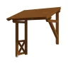 Auvent bois Paderborn 3, 242x156cm, épicéa, traitement coloré noyer-Skan Holz Sale