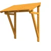 Skan Holz Auvent bois Paderborn 2, 242x156cm, épicéa, traitement coloré chêne clair