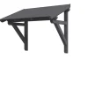 Auvent bois Paderborn 1, 242x156cm, épicéa, traitement coloré gris ardoise-Skan Holz Outlet