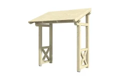 Auvent bois Paderborn 4, 242x156cm, épicéa, non traité-Skan Holz Hot