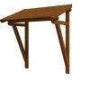 Skan Holz Auvent bois Paderborn 2, 242x156cm, épicéa, traitement coloré noyer
