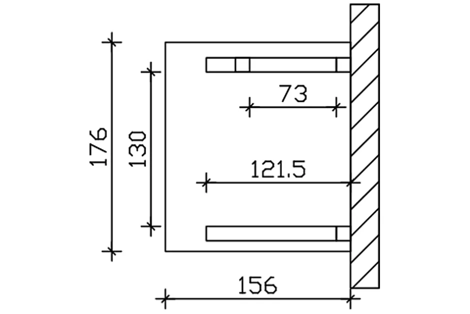 Skan Holz Auvent bois Potsdam 3, 176x156cm, épicéa, non traité