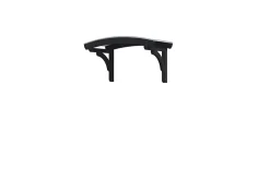 Skan Holz Auvent bois Rostock 174x80cm, épicéa, traitement coloré anthracite