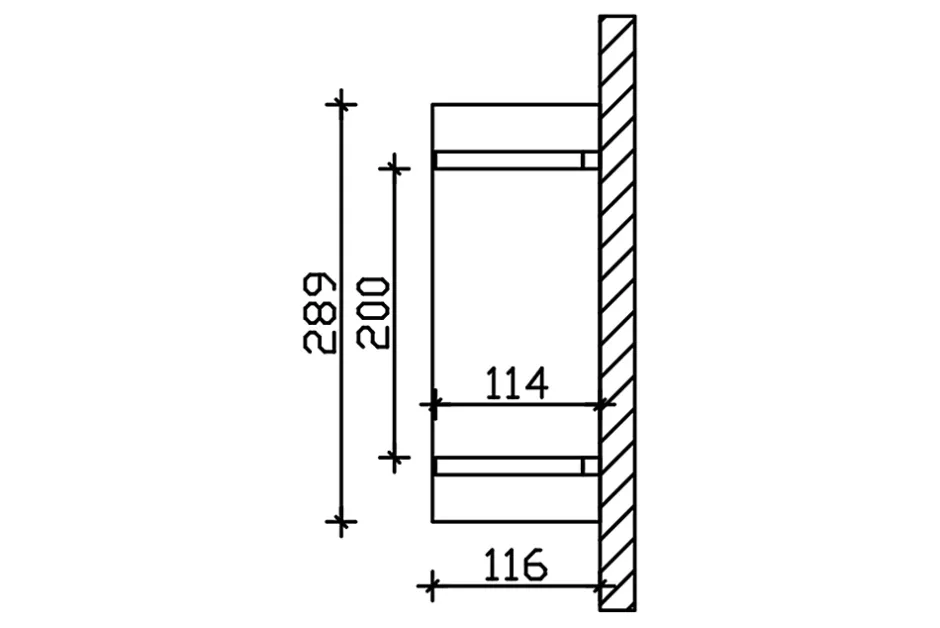 Skan Holz Auvent bois Stralsund 2, 289x116cm, épicéa, non traité