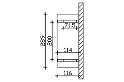Skan Holz Auvent bois Stralsund 4, 289x116cm, épicéa, traitement coloré blanc