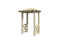 Skan Holz Auvent bois Wesel 4, 188x126cm, épicéa, non traité