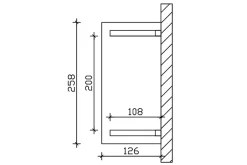 Skan Holz Auvent bois Wismar 2, 258x126cm, épicéa, traitement coloré chêne clair