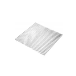 Artplast Auvent de Porte d'Entrée 100 x 120 cm Transparente - Polycarbonate Alvéolé Marquise Extérieure Bras Polypropylène Art Plast