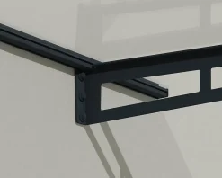 Auvent plat Bremen gris clair l.205 x P.93,5 x H.18,7 cm-Canopia by Palram Online