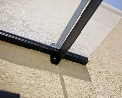 Canopia by Palram Auvent plat Nancy gris clair l.150,5 x P.94 x H.14 cm