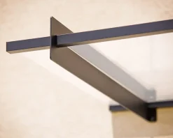 Auvent plat Nancy gris clair l.301 x P.94 x H.14 cm-Canopia by Palram