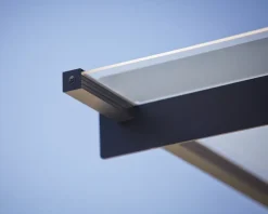 Auvent plat Nancy gris clair l.301 x P.94 x H.14 cm-Canopia by Palram