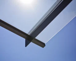 Auvent plat Nancy gris clair l.301 x P.94 x H.14 cm-Canopia by Palram