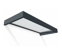 Canopia by Palram Auvent plat Sophia gris clair l.215 x P.95 x H.17 cm