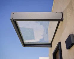 Canopia by Palram Auvent plat Sophia gris clair l.215 x P.95 x H.17 cm