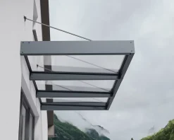 Canopia by Palram Auvent plat Sophia gris l.286 x P.140 x H.67 cm