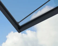 Canopia by Palram Auvent plat Sophia gris l.286 x P.140 x H.67 cm