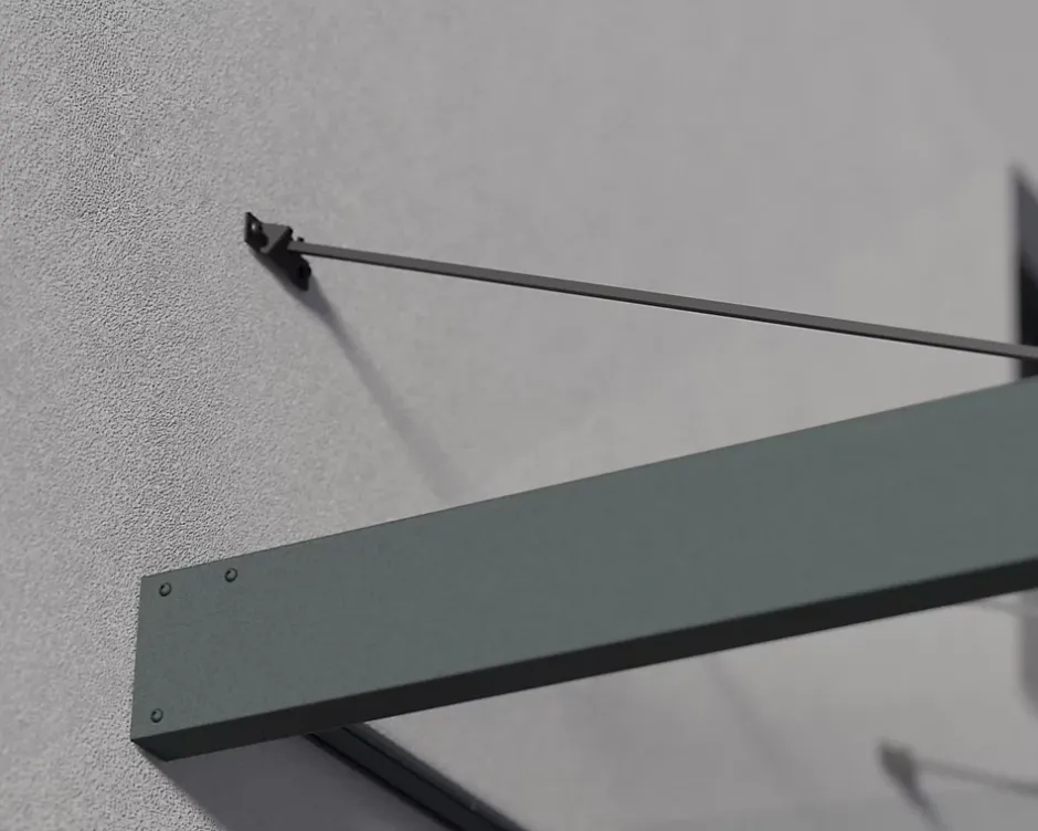 Canopia by Palram Auvent plat Sophia gris l.286 x P.140 x H.67 cm