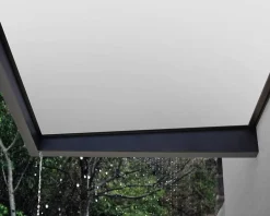 Auvent plat Sophia gris-blanc l.215 x P.95 x H.17 cm-Canopia by Palram Best