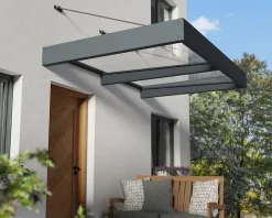 Auvent plat Sophia XL gris l.192 x P.140 x H.67 cm-Canopia by Palram Sale