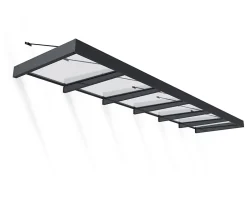 Canopia by Palram Auvent plat Sophia XL gris l.565 x P.140 x H.67 cm