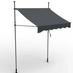 Auvent pour balcon et terasse 200x120cm rétractable avec manivelle réglable en hauteur-Bb Loisir New