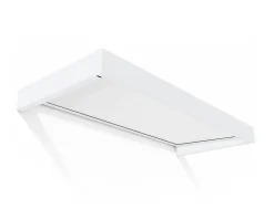 Auvent Sophia 95 x 215 cm Blanche - Translucide en Acrylique et aluminium-Canopia by Palram Online