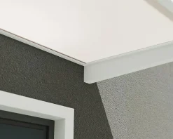 Canopia by Palram Auvent Sophia 95 x 160 cm Blanche - Translucide en Acrylique et aluminium