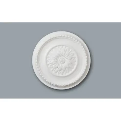 B23 Rosace Polystyrène expansé 35 x 420 x 420 - 1 pièce-Decoflair New