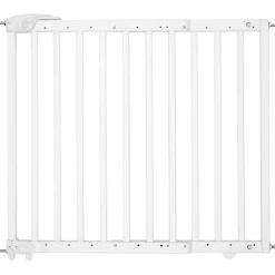 Badabulle Barriere de Sécurité Deco Pop - Barriere Extensible pour Ouverture de 63 a 106cm - Fixation Vis, Blanc