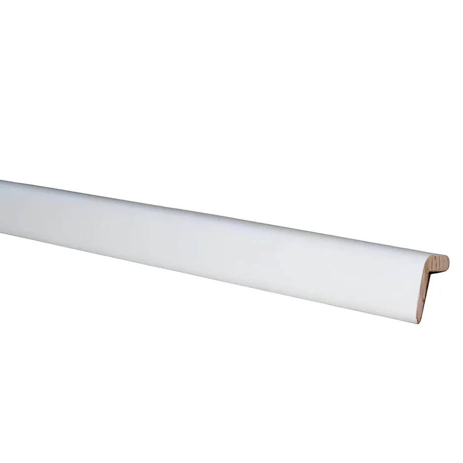 Baguette d'angle arrondi en MDF blanc 23X23mm L.2,44m
