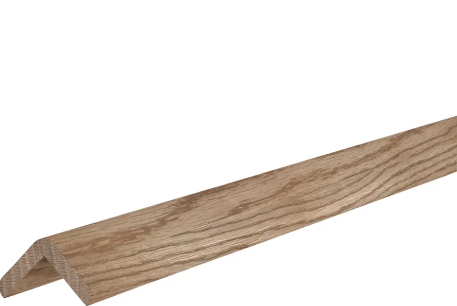 Baguette d'angle chêne arrondis 20 x 20 mm L.2,4 m- Clearance