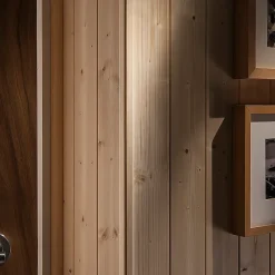 Baguette d'angle chêne arrondis 20 x 20 mm L.2,4 m- Clearance