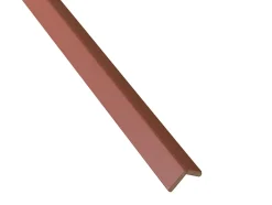 Baguette d'angle en MDF arrondi Ninna couleur terracotta 23X23mm L.2,44m