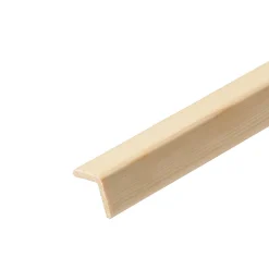 Baguette d'angle rabotée pin 27 x 27 mm L.2,4 m- Discount