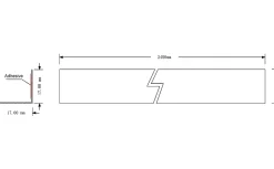 GoodHome Baguette pour plinthe Caraway acier brossé 2.4 m