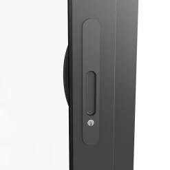 Baie vitrée coulissante alu gris - l.240 x h.215 cm - Uw 1,7-GoodHome Sale