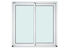 Baie vitrée coulissante alu blanc - l.210 x h.215 cm - Uw 1,7-GoodHome Discount
