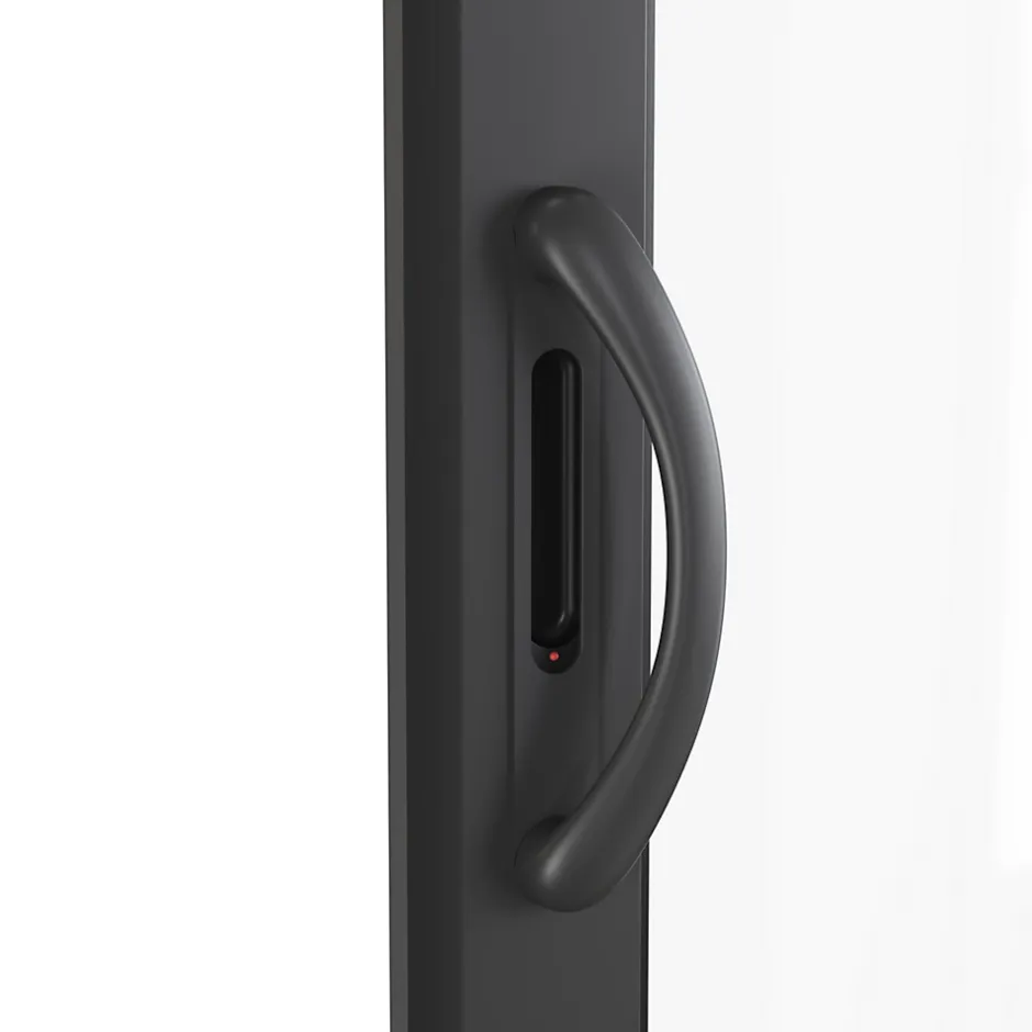 GoodHome Baie vitrée coulissante alu gris - l.240 x h.200 cm - Uw 1,7