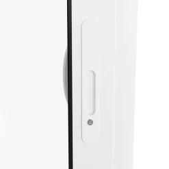 Baie vitrée coulissante alu + volet roulant électrique blanc - l.240 x h.200 cm - Uw 1,7-GoodHome Discount