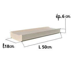 Prensimac BALUSTRES BETON B72 - 1 mètre linéaire complet - Dimensions : L 100 x l 22 x Ht. 94cm