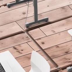 Quest Bande de câble en PVC 10x40mm, 2m Auto-Adhésive, cache-câble, semi-circulaire, bronze