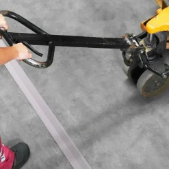 Quest Bande de câble en PVC 10x60mm, 2m, cache-câble, trapézoïdal, gris foncé