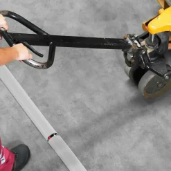 Bande de câble en PVC 10x80mm, 2m, cache-câble, semi-circulaire, gris foncé-Quest Discount