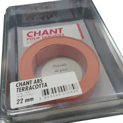 Bande de chant Ninna terracotta L6 M Ep 22 mm pour finition panneau et tablette