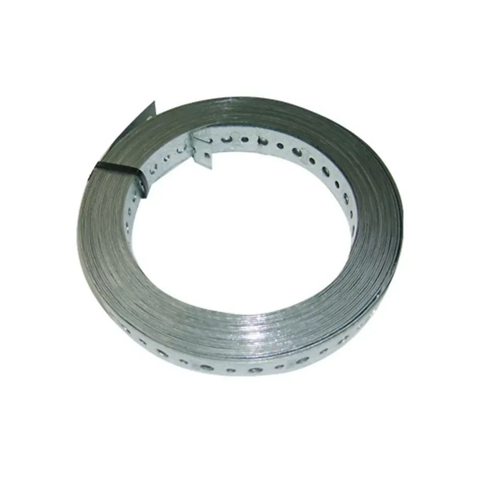 Afbat Bande perforée en acier galvanisé 10 m